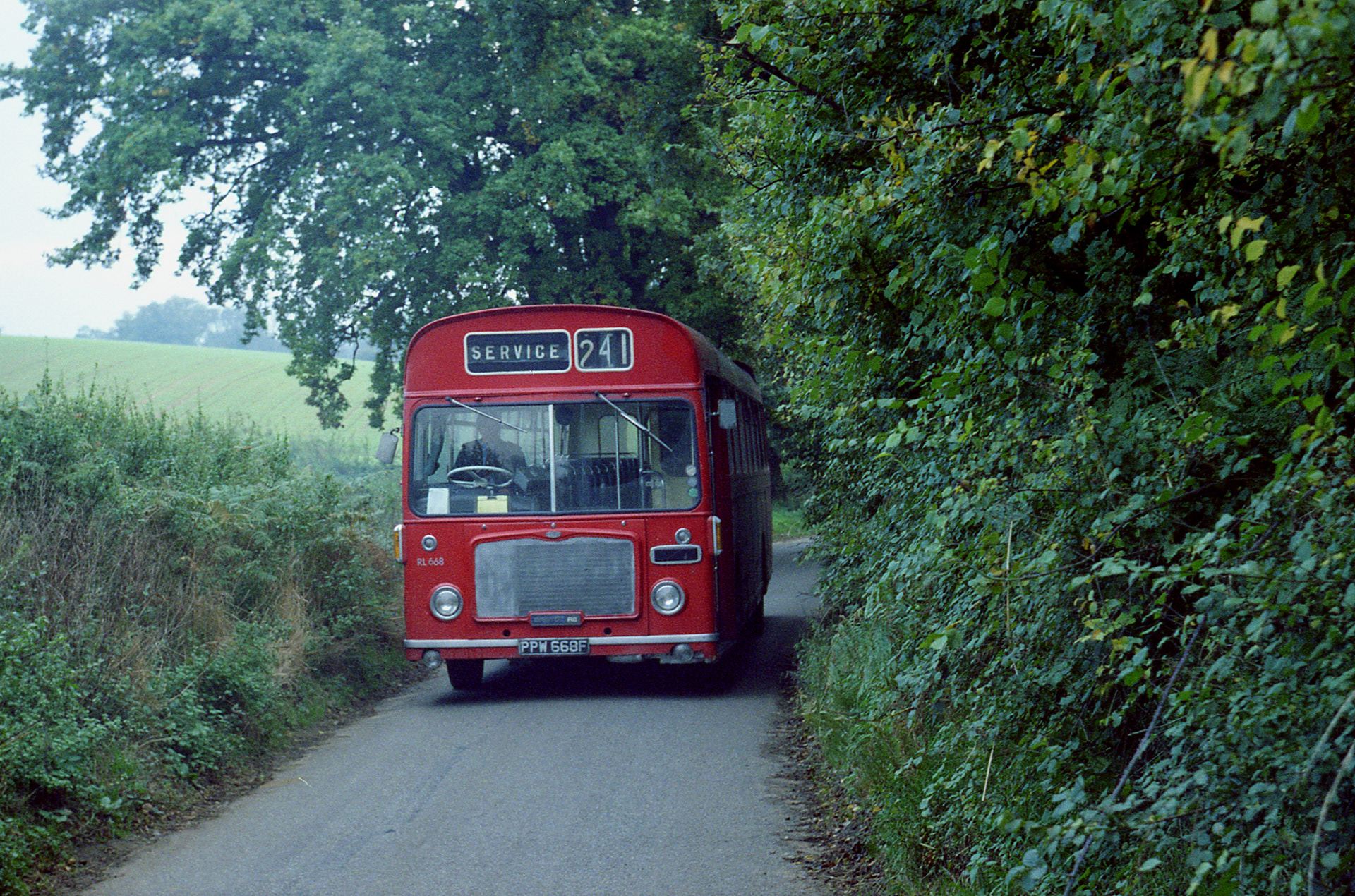 Eastern Counties RL668 (PPW668F) Newbourne 1981