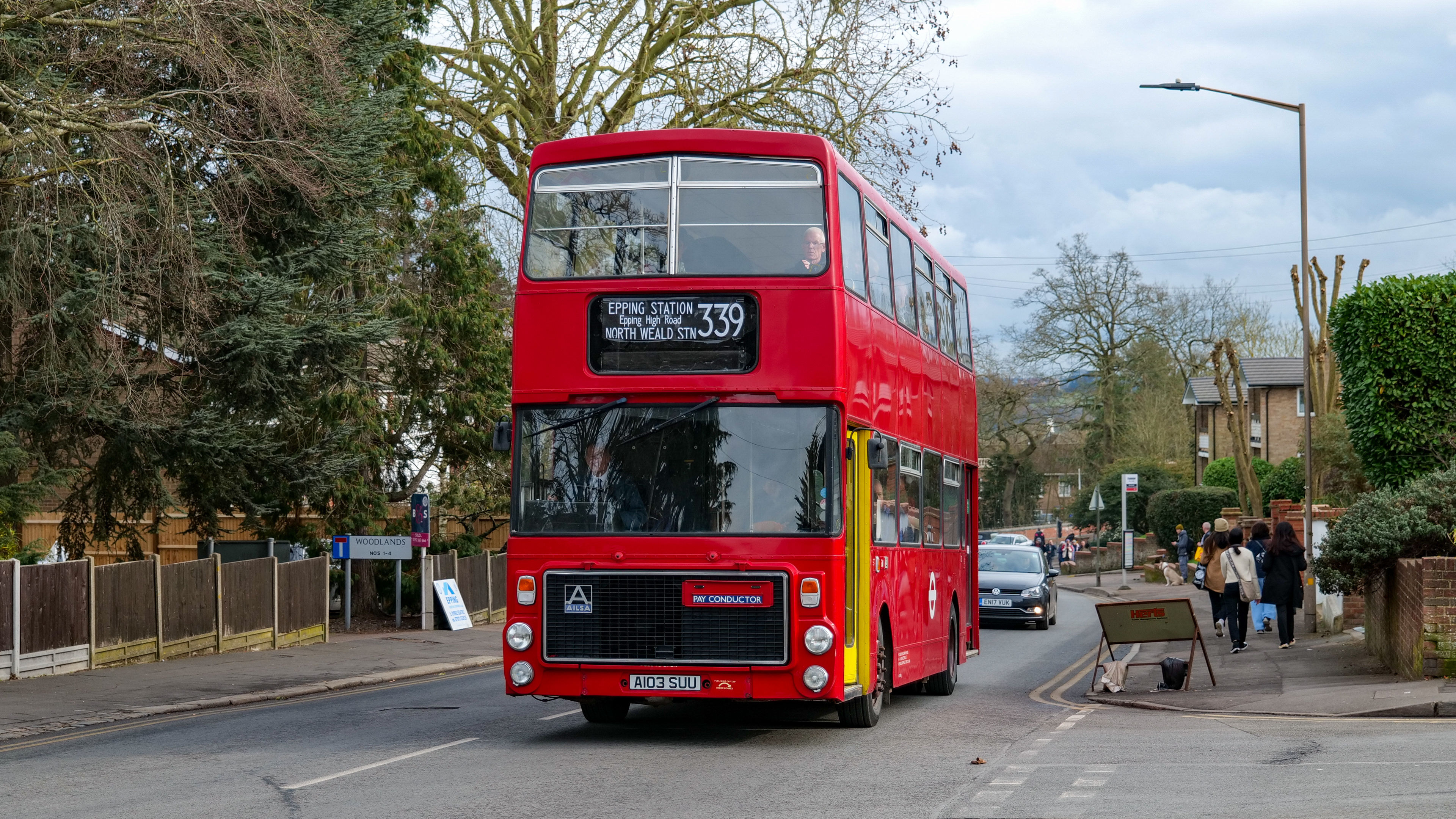 London Transport V3 (A103SUU) Epping 18th February 2023