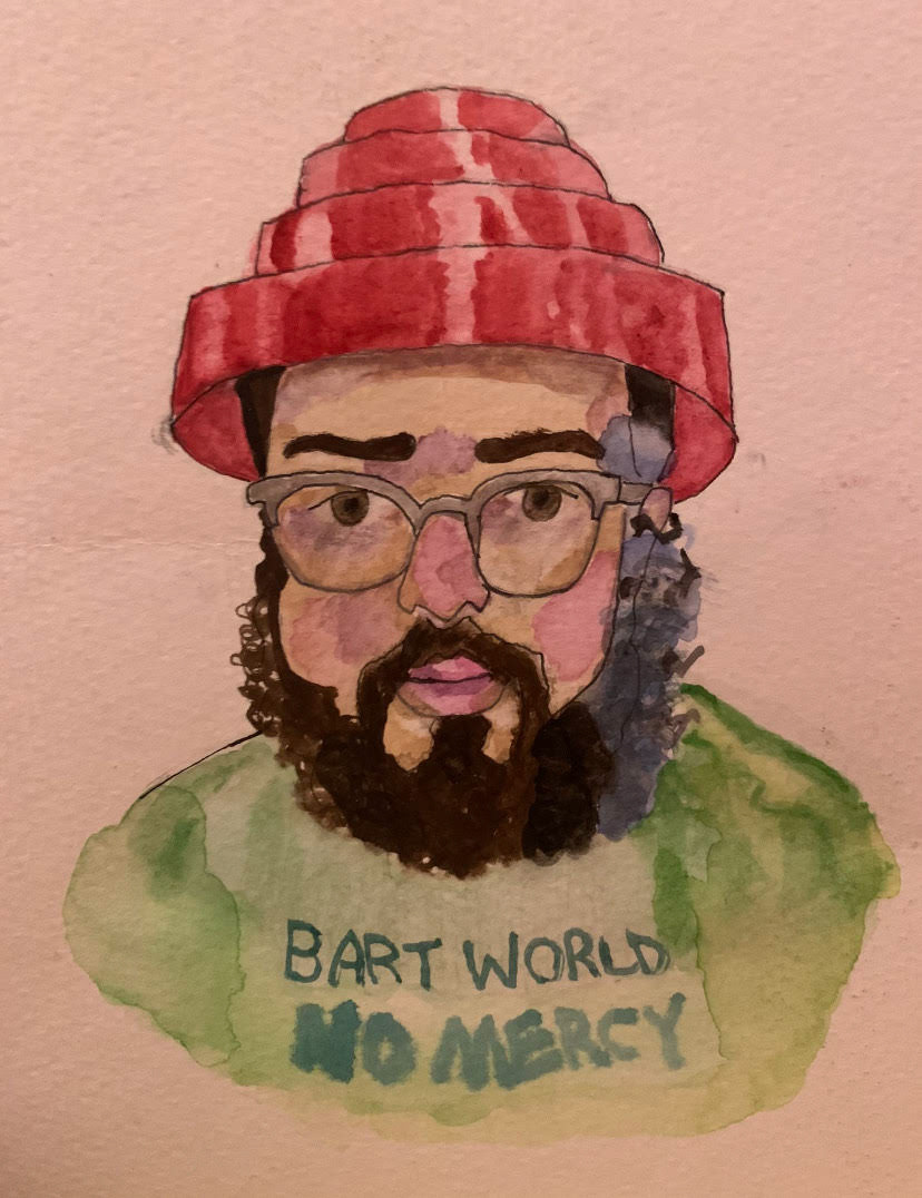 Yousef, watercolor and ink