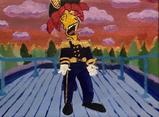 (for yousef) acrylic on canvas