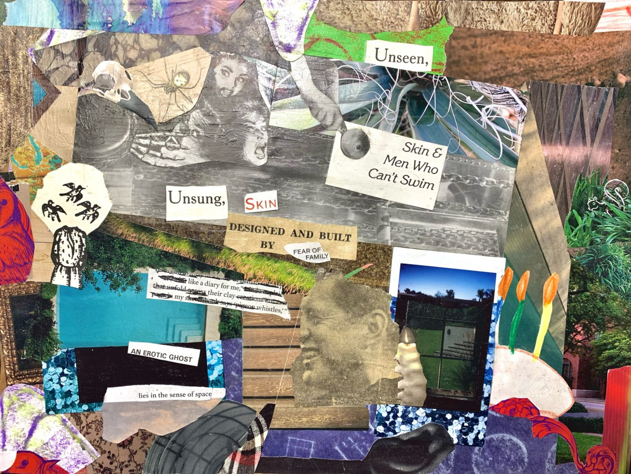 LIKE A DIARY, mixed paper media, 8.5x11"