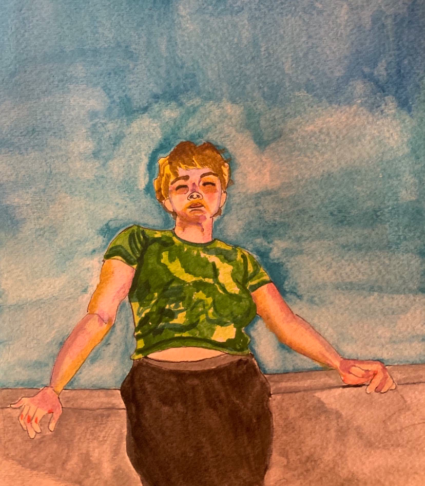 Sakiya, watercolor and ink