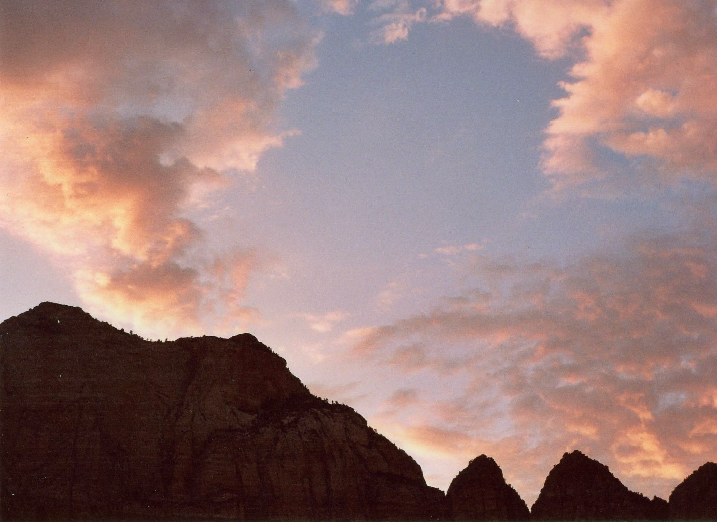 Zion National Park sunset // on expired film // July 2019