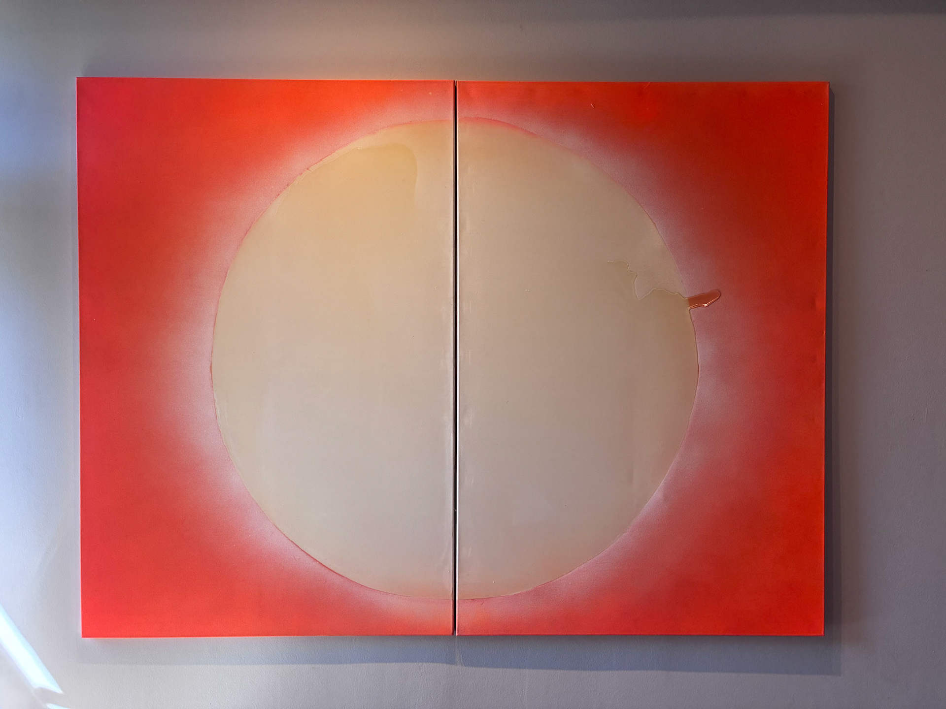 "III", 2,00 x 1,50 m, Tusche und Lack auf Leinwand​​​​​​​