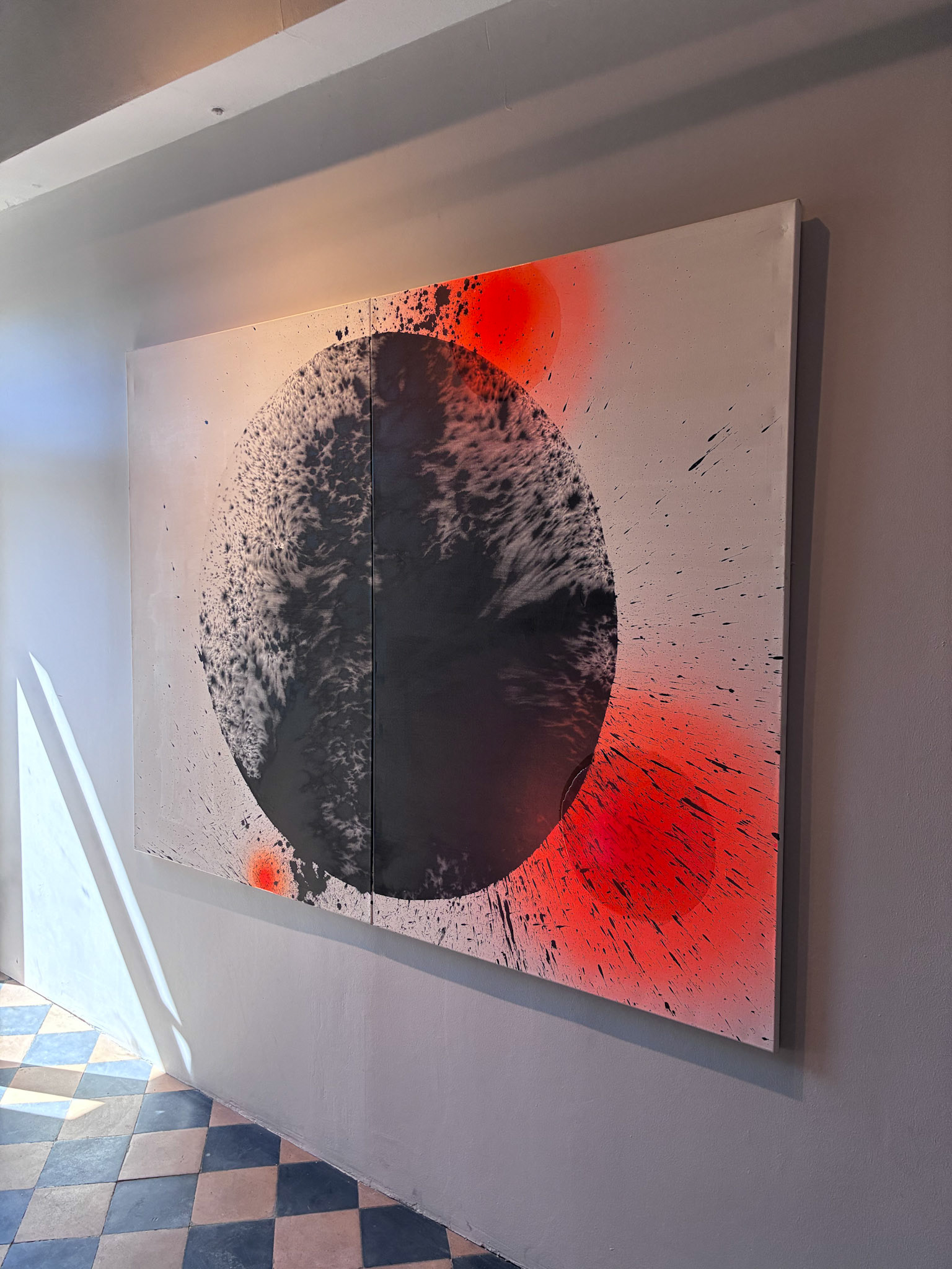 "IV", 2,00 x 1,50 m, Tusche und Lack auf Leinwand​​​​​​​