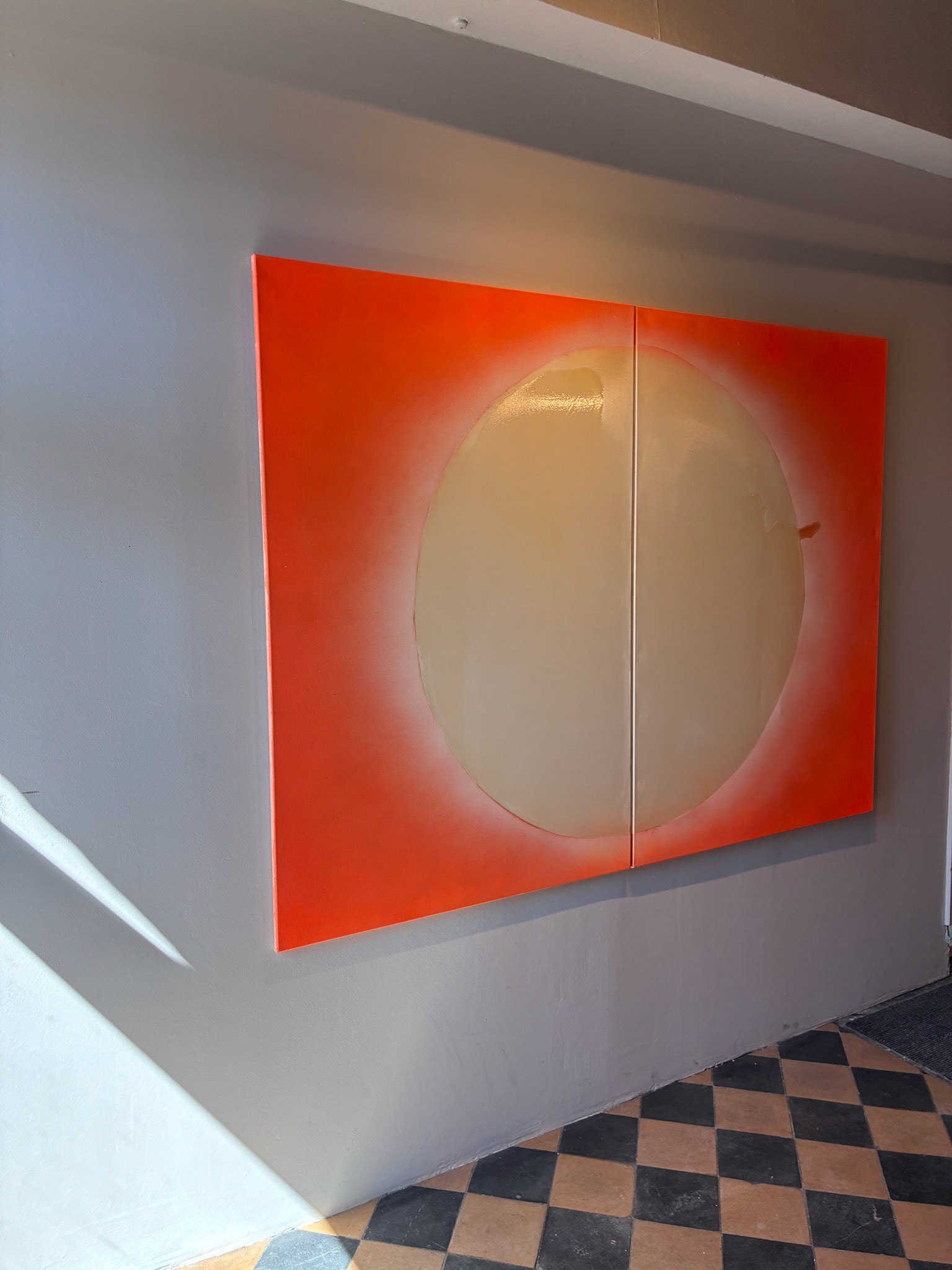 "III", 2,00 x 1,50 m, Tusche und Lack auf Leinwand​​​​​​​