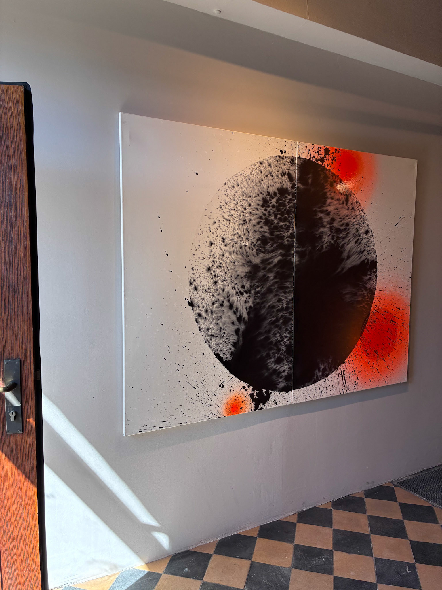 "IV", 2,00 x 1,50 m, Tusche und Lack auf Leinwand​​​​​​​