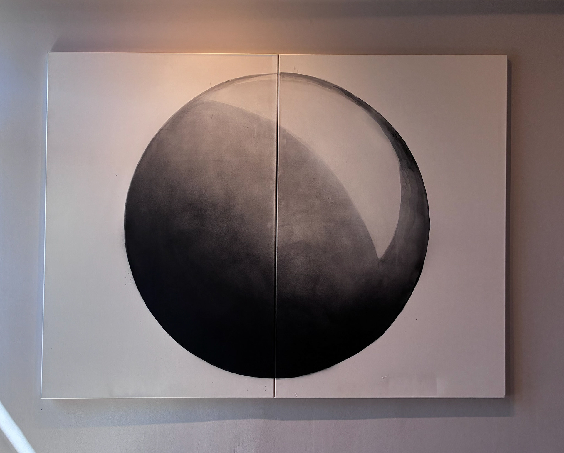 "II", 2,00 x 1,50 m, Tusche auf Leinwand​​​​​​​
