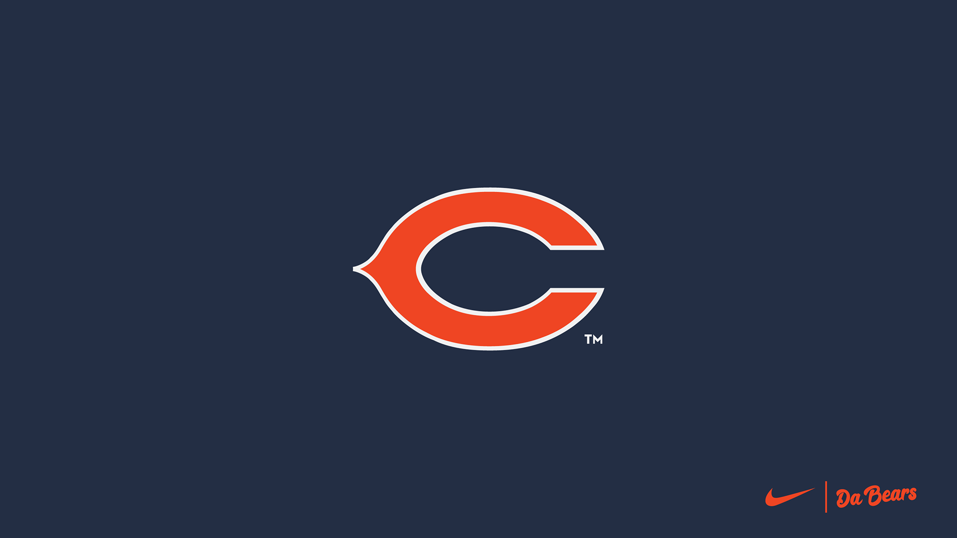 Chicago Bears, blue, football, logo, nfl, orange, teams, HD phone wallpaper