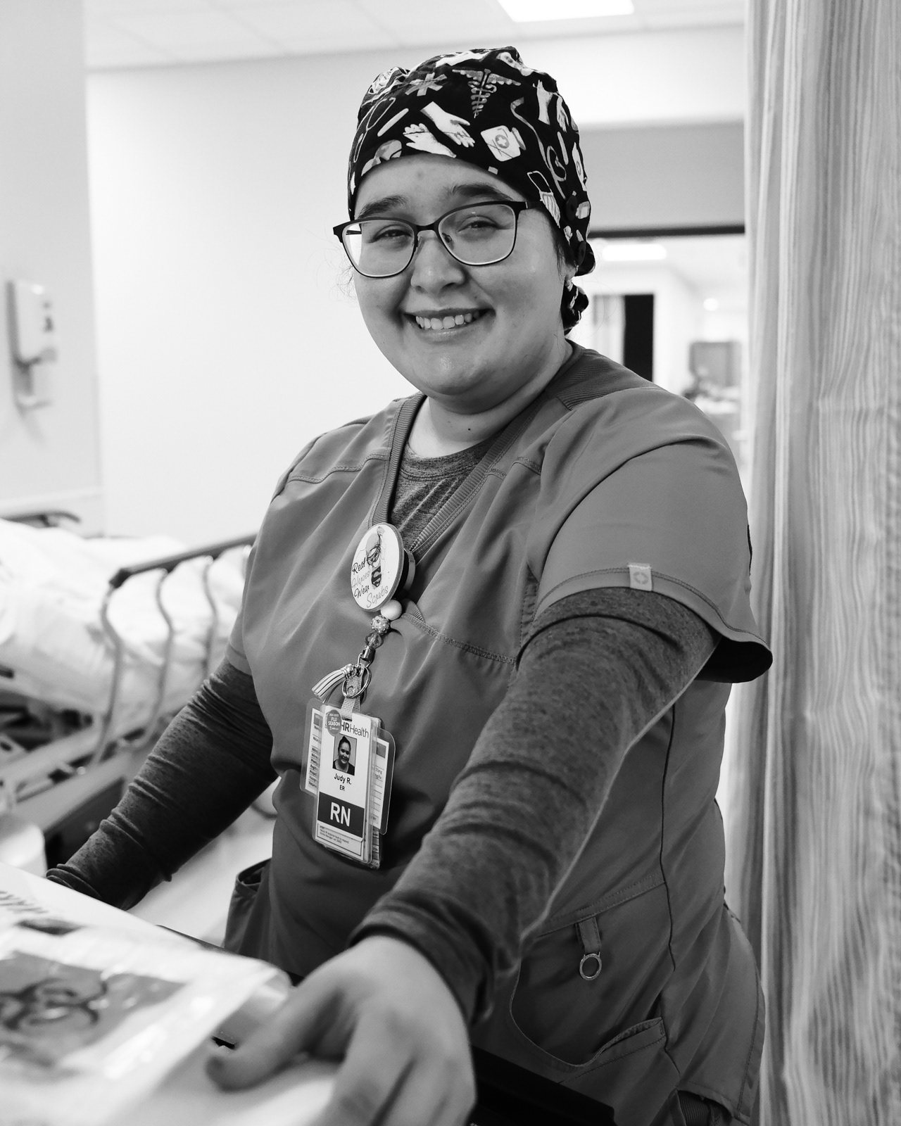 Nurse Judy, RN, with 11 months of service.