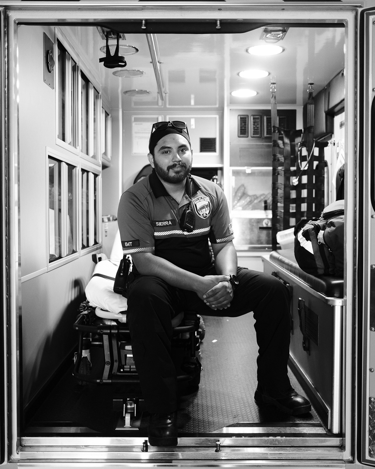 A. Sierra, EMT, with 7 years of service.
