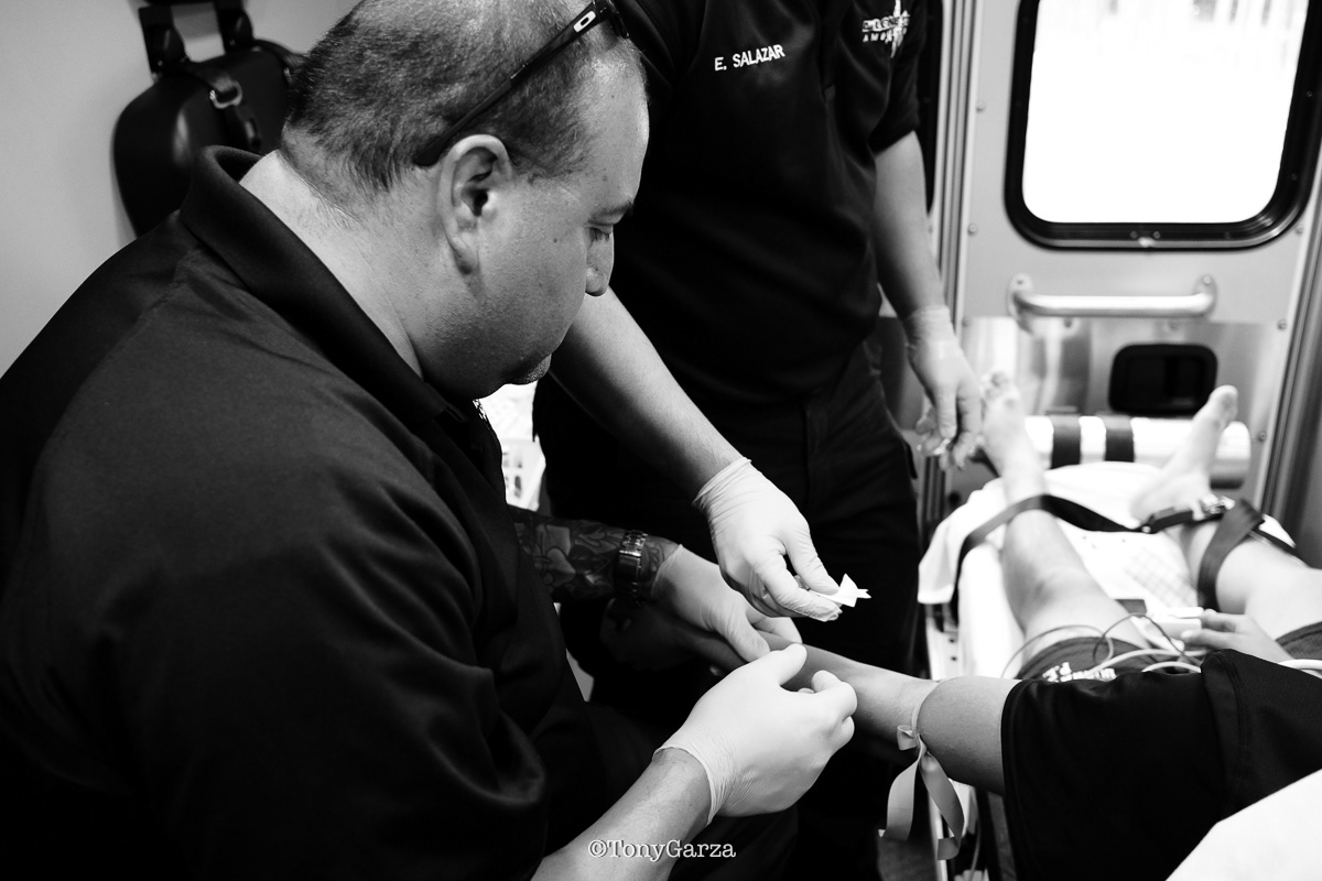 Alcohol pad is used to sterilize the skin before inserting the IV catheter.