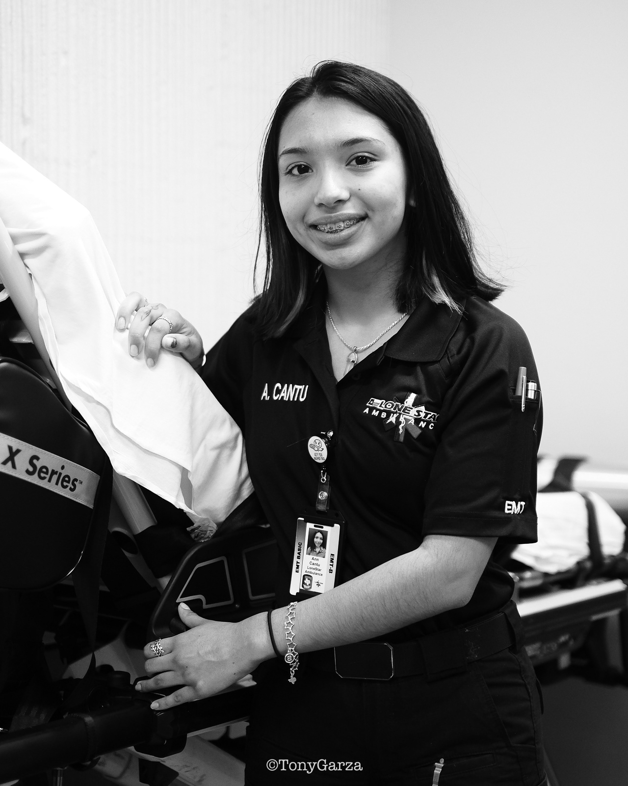 A. Cantu, EMT, with 2 months of EMS service.