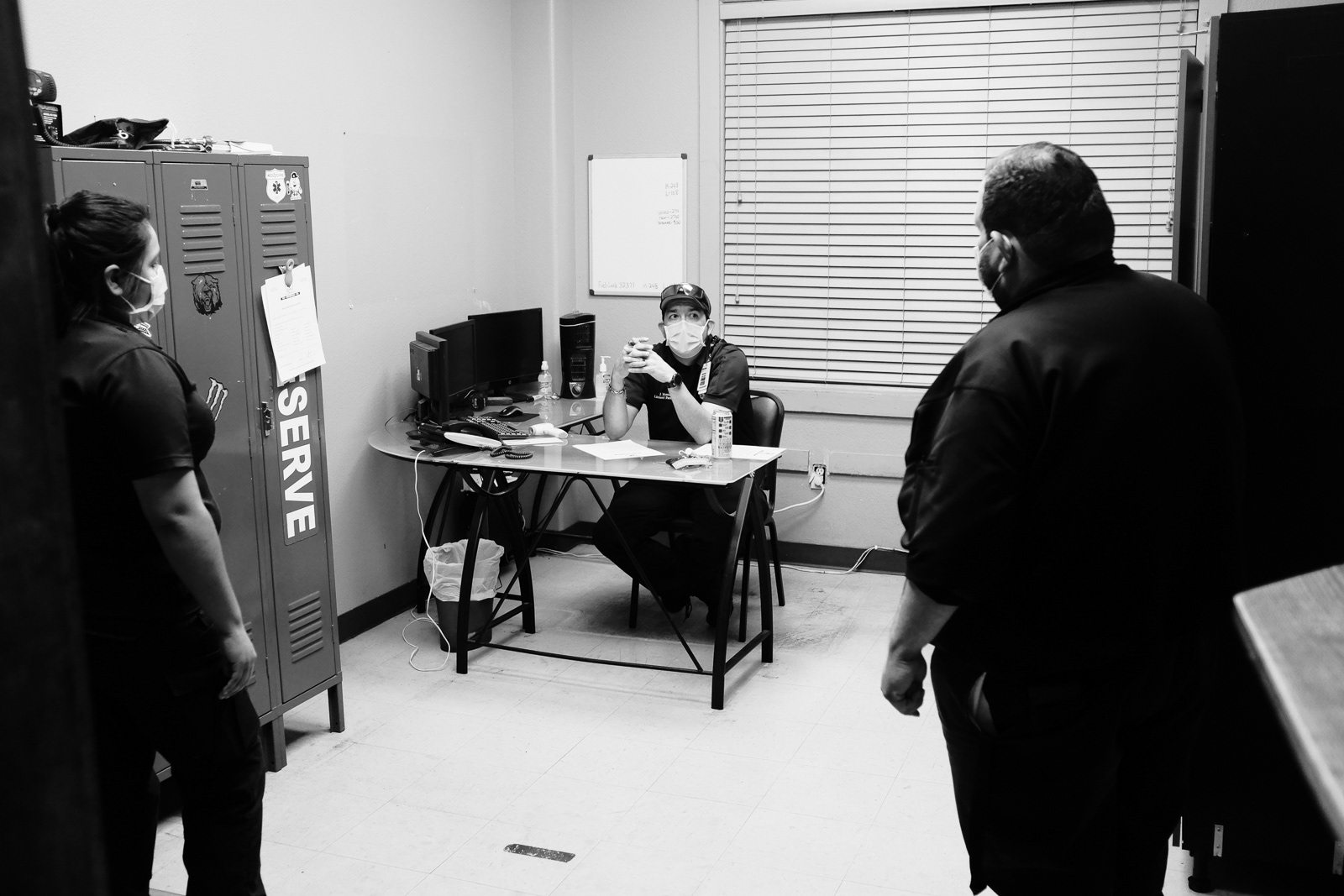 They get screened before heading home for having Covid related symptoms.