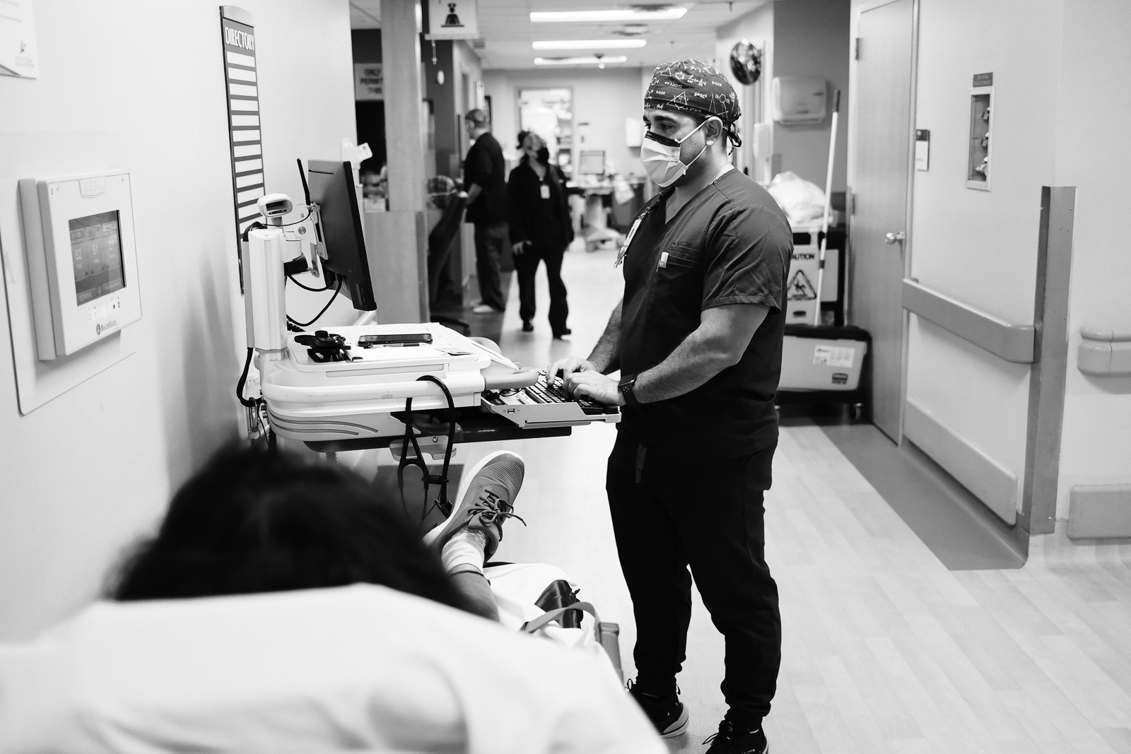 Jerry taking EMS report.