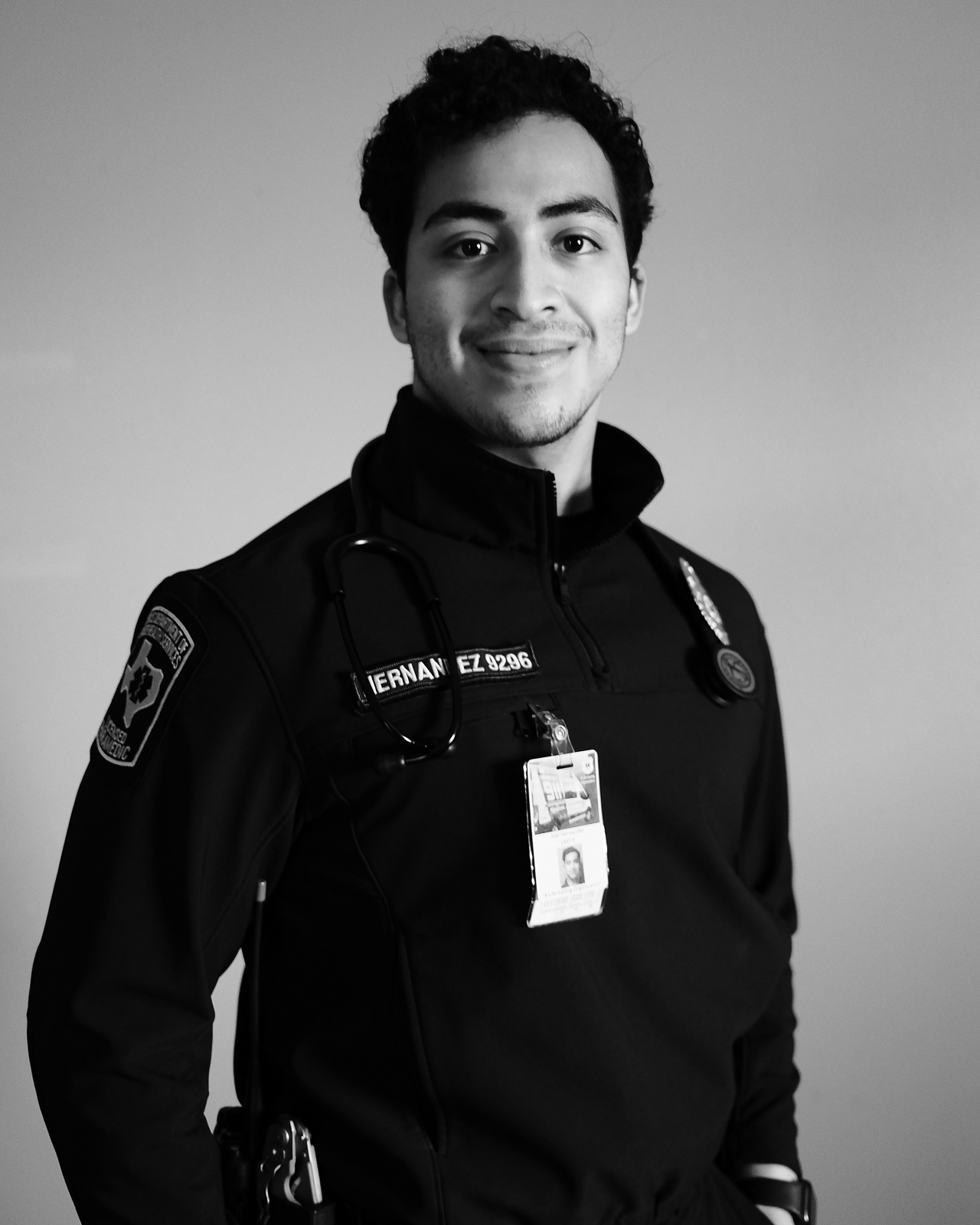 J. Hernandez, Licensed Paramedic, with 5 years of service.