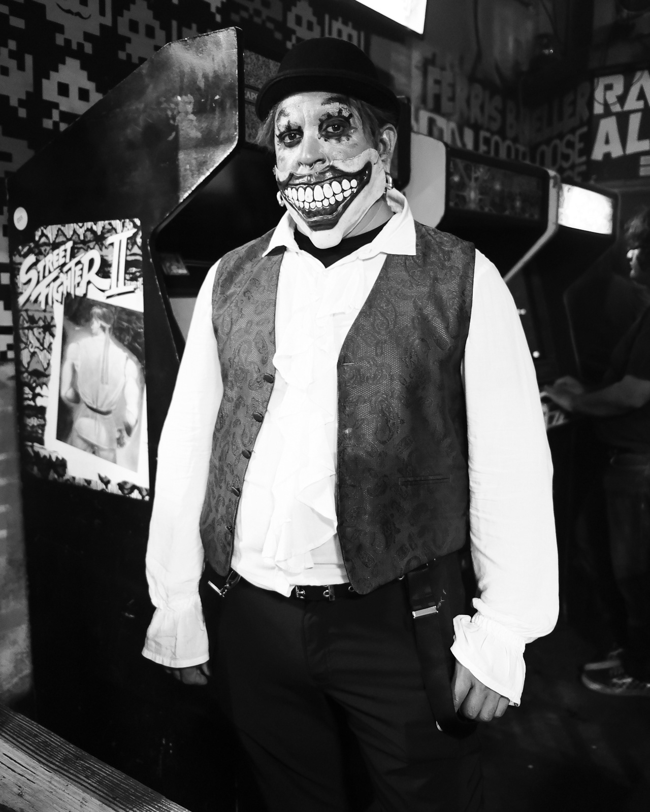 Marco at a bar on a Saturday night in October.