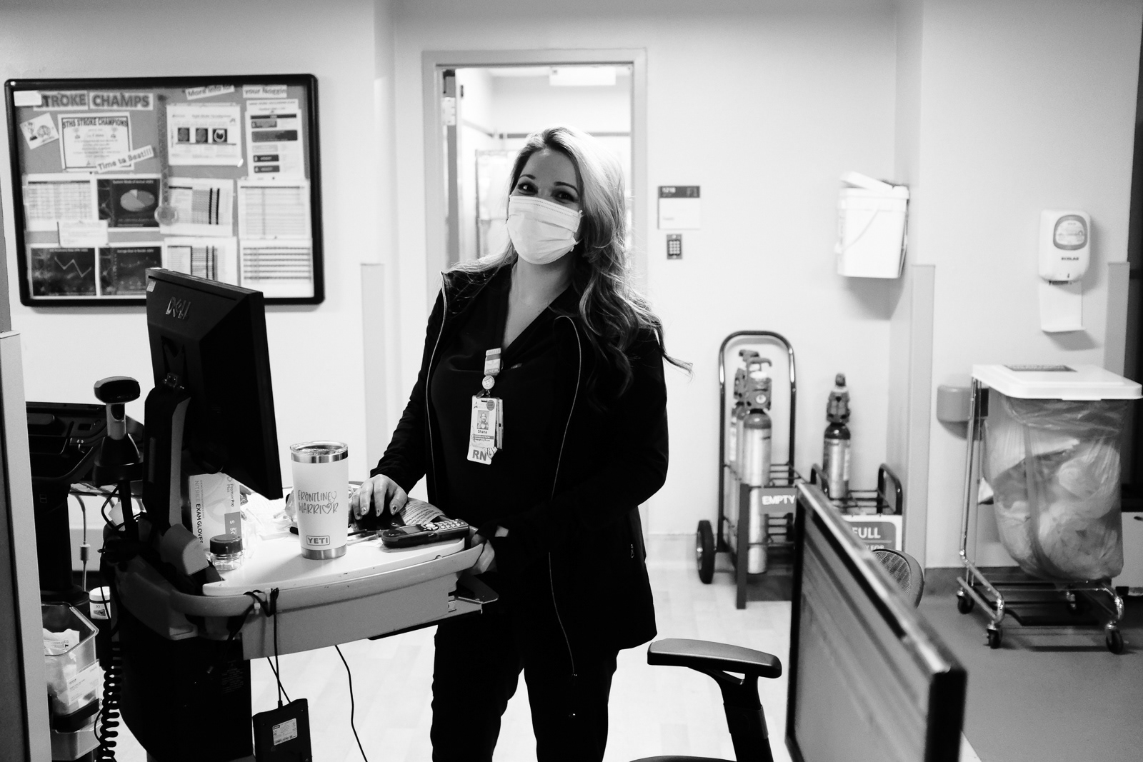 Nurse Shana, RN, with 5 years of service in the E.R.