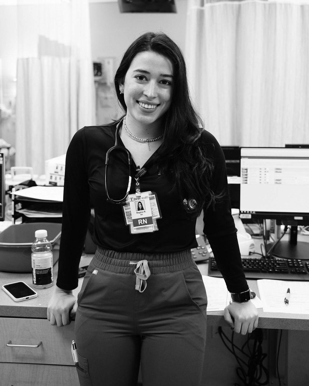 Nurse Regi, RN, is a month away from a year of service in the hospital.