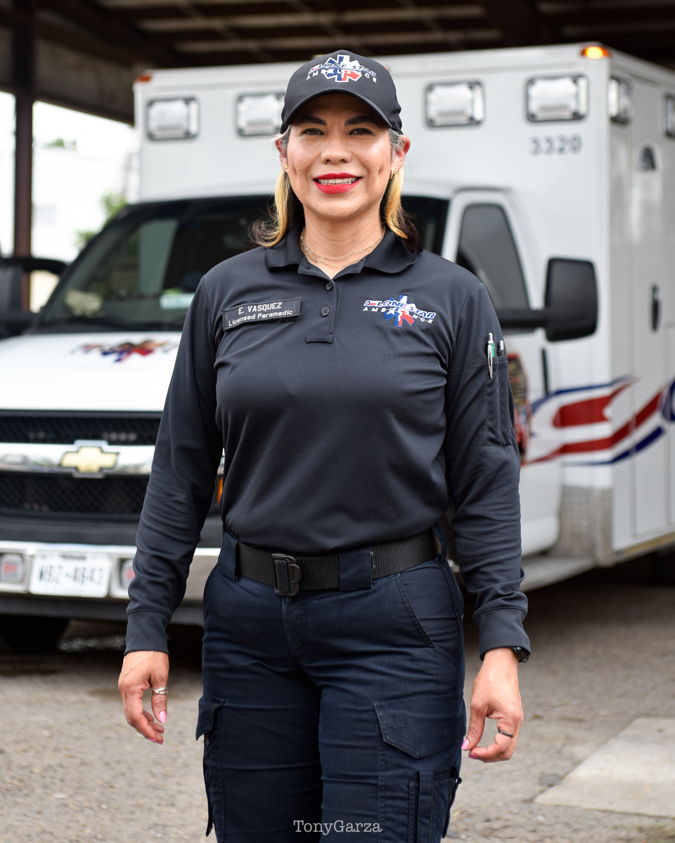 E. Vasquez, Paramedic, 27 years in EMS