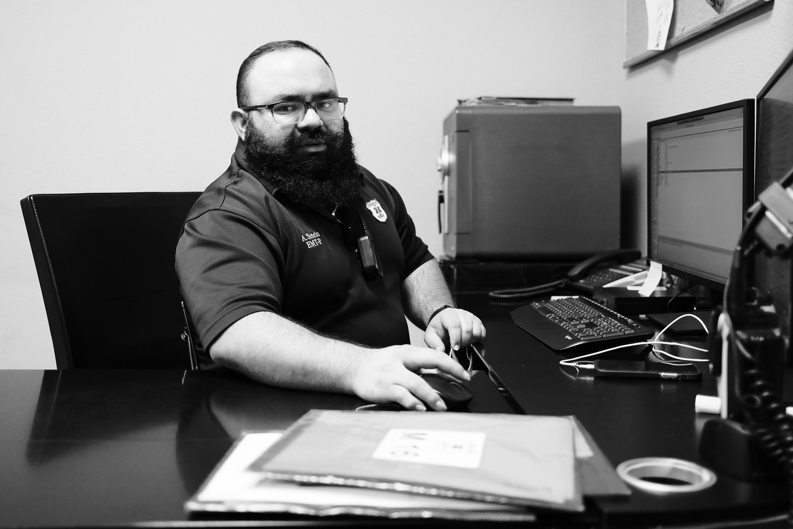 A. Sotelo, Paramedic, with 15 years of service.