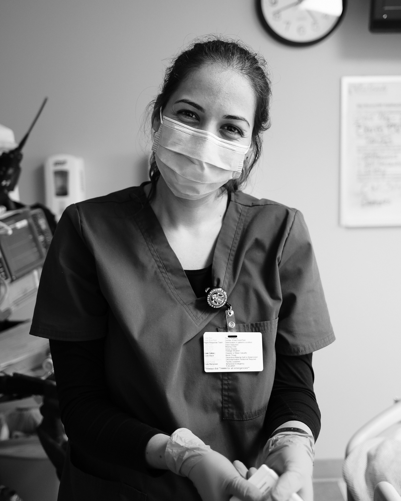 Nurse Liss, RN, with 6 years of service in the hospital.