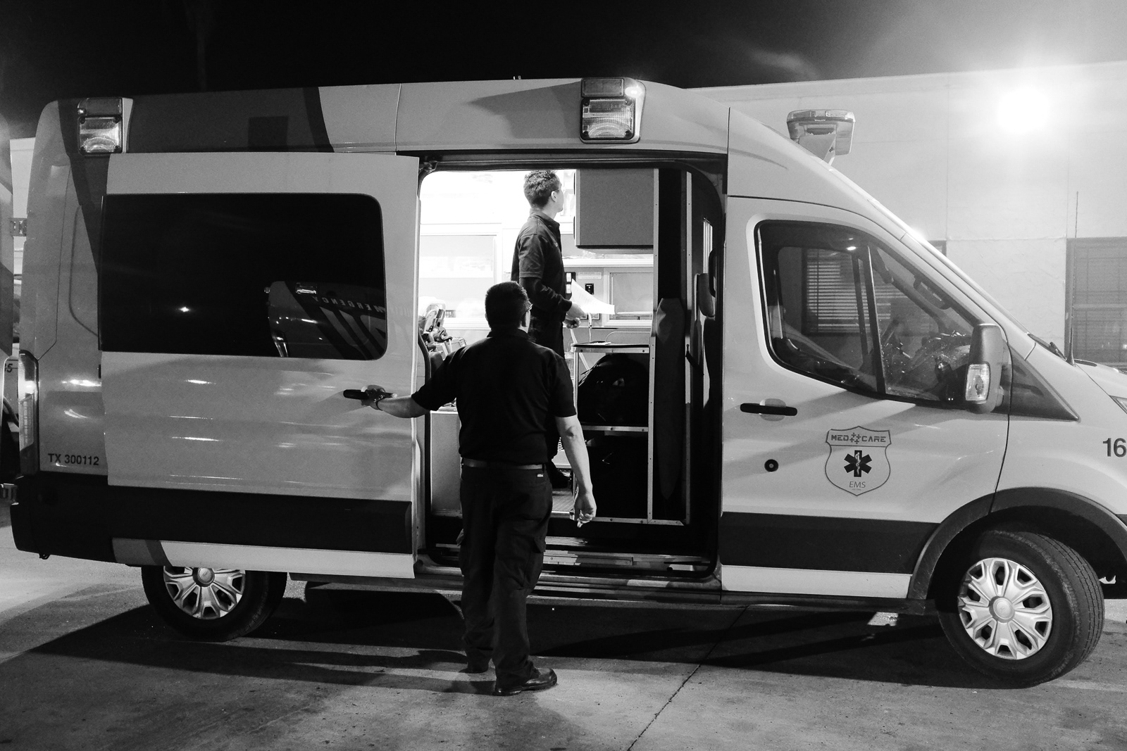 Medic 31 resupplying post cardiac arrest. To save a life, especially in a cardiac arrest situation, a great amount of effort and supplies is required.