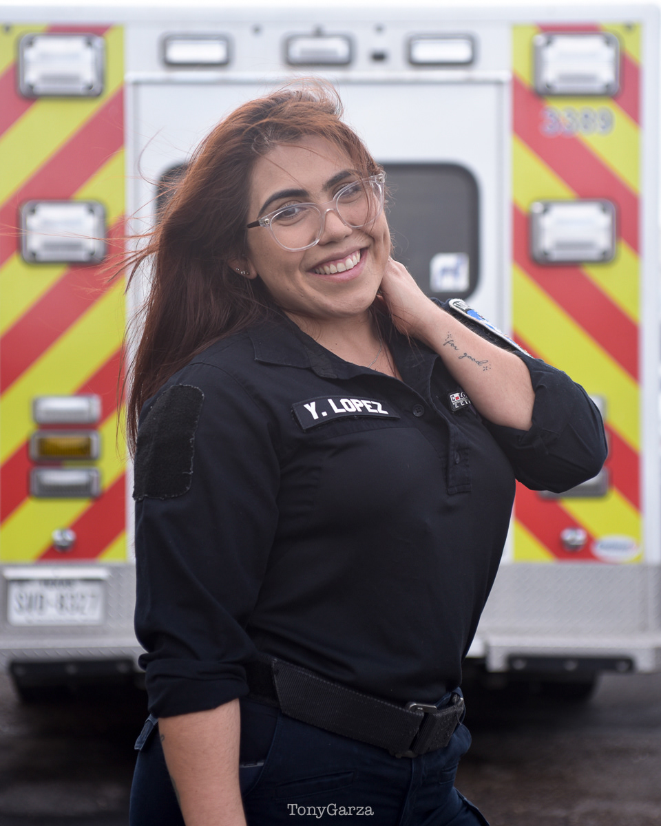 Y. Lopez, EMT, 9 years in EMS