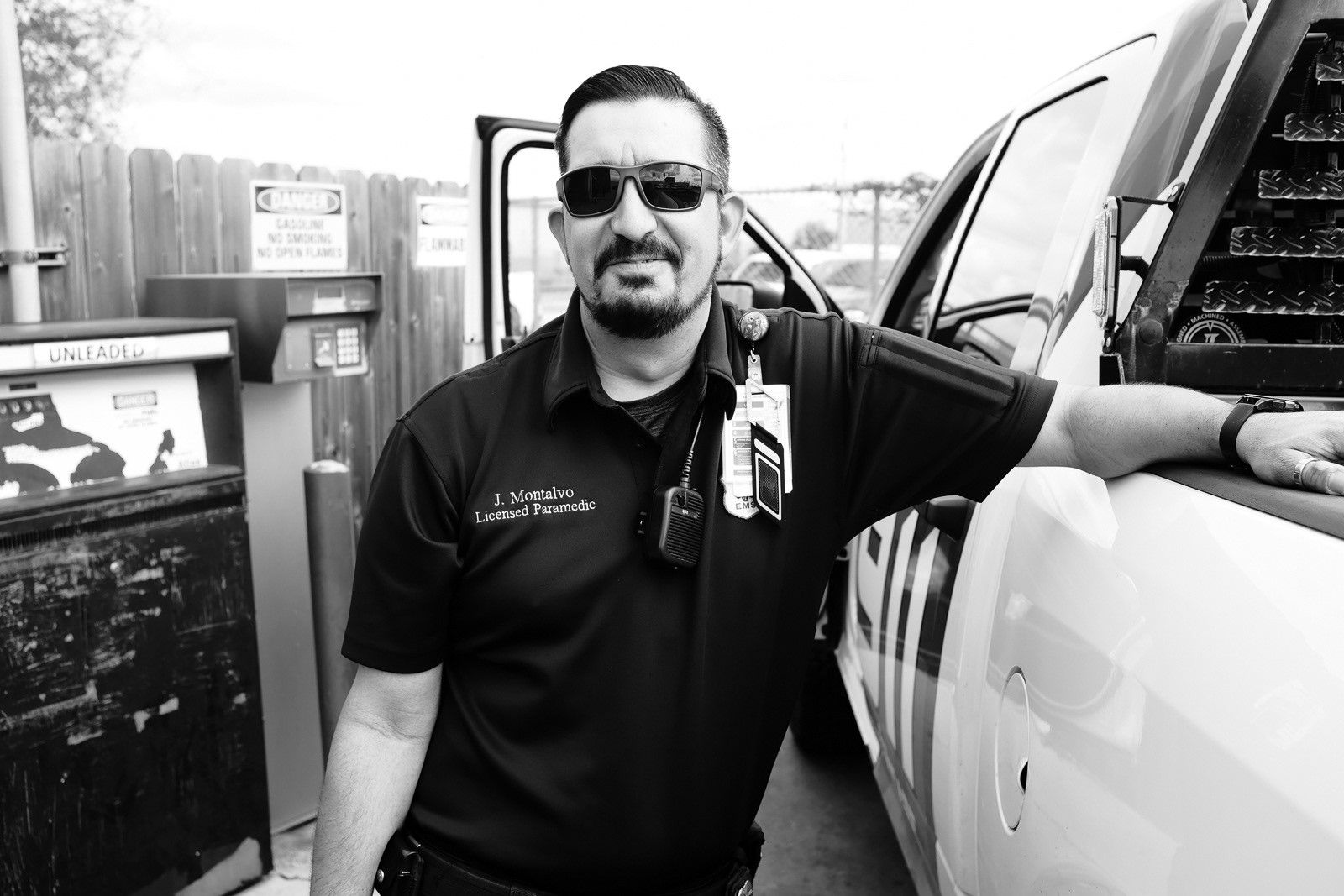 J. Montalvo, Licensed Paramedic, with more than 10 years of service.