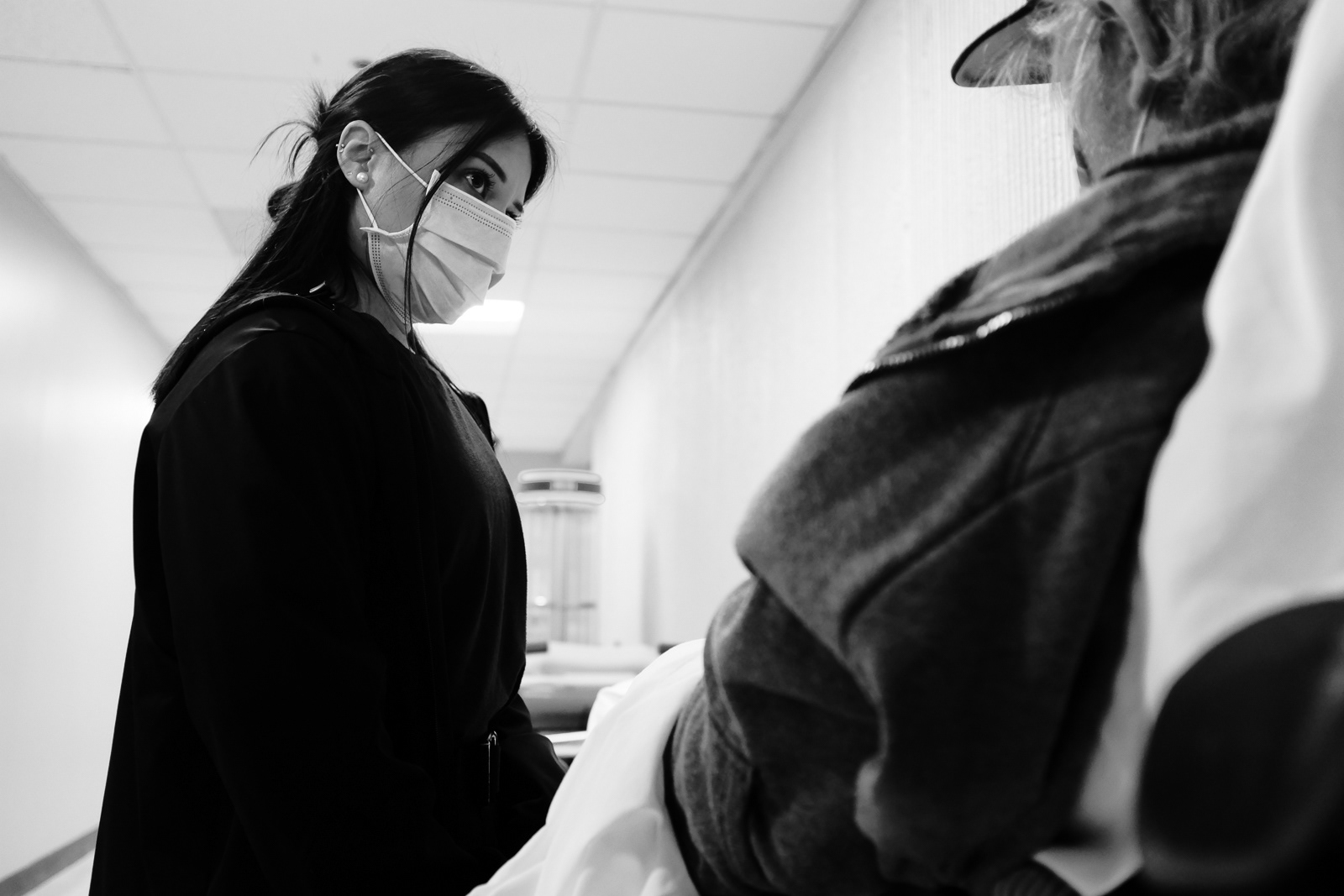 She listens to the patient who is feeling alone in this life. She later says, not many people listen to others and makes an effort to change that when she can. I agree, not many listen to listen. Most listen to respond.