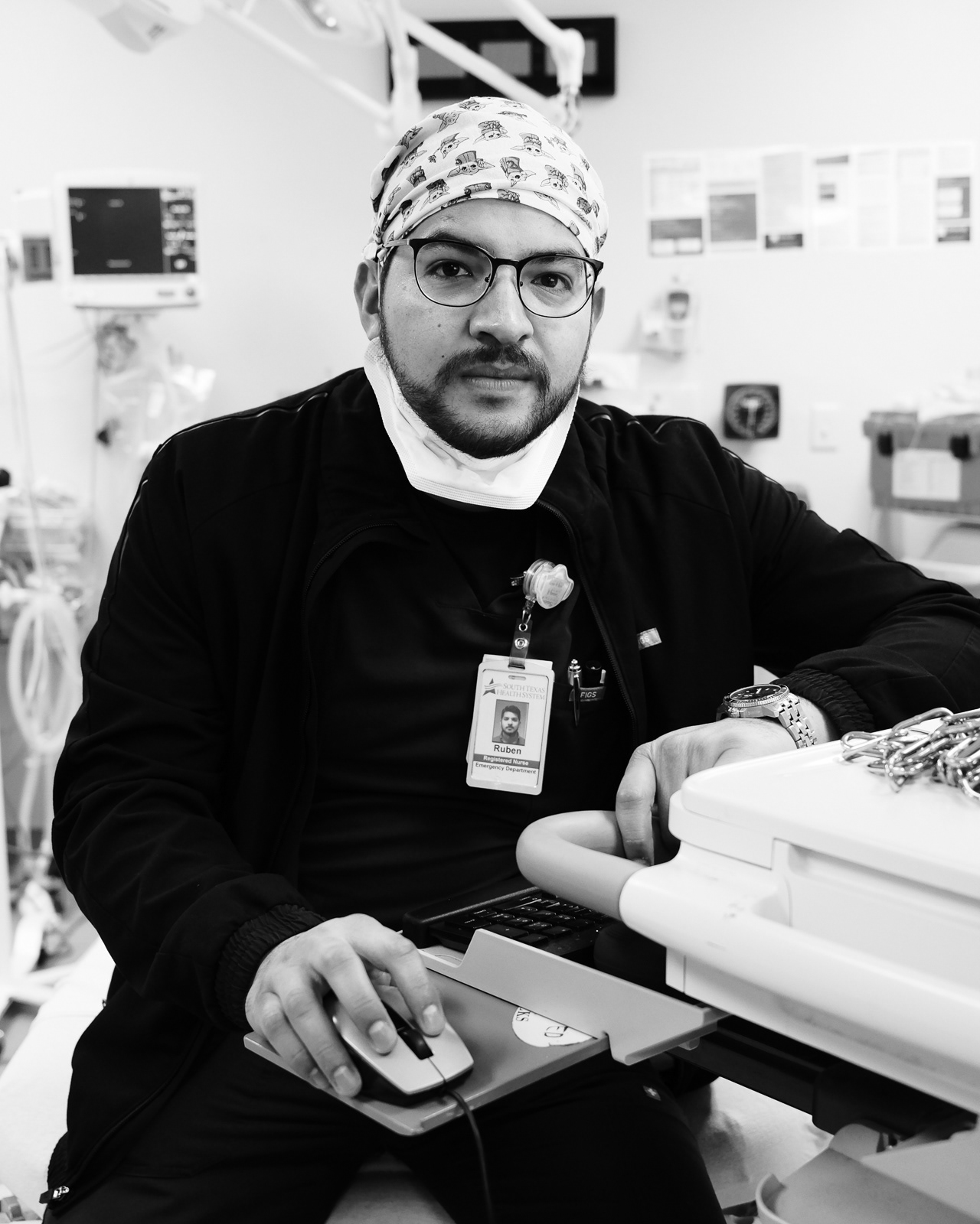 Nurse Ruben, RN, with 11 years of service.