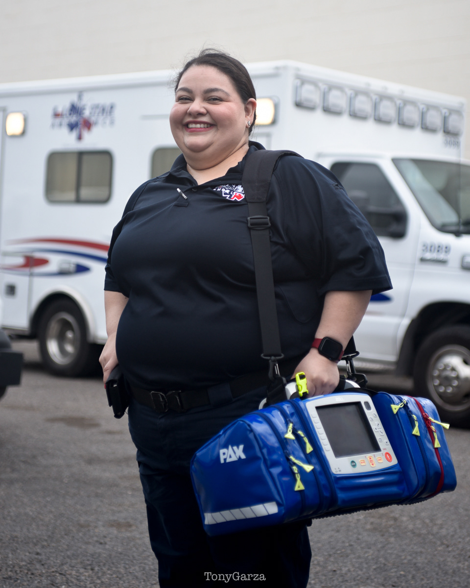 D. Mendoza, Paramedic, 20 years in EMS