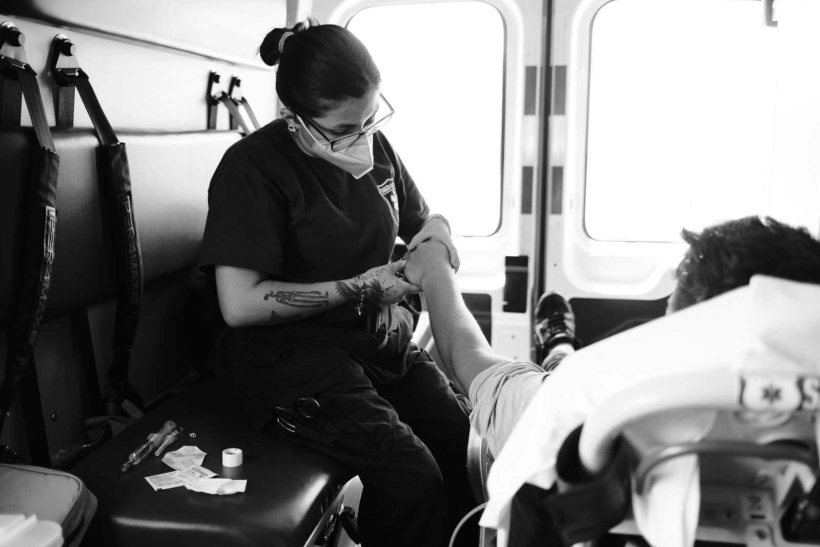 Giving her a chance to learn to start IV's