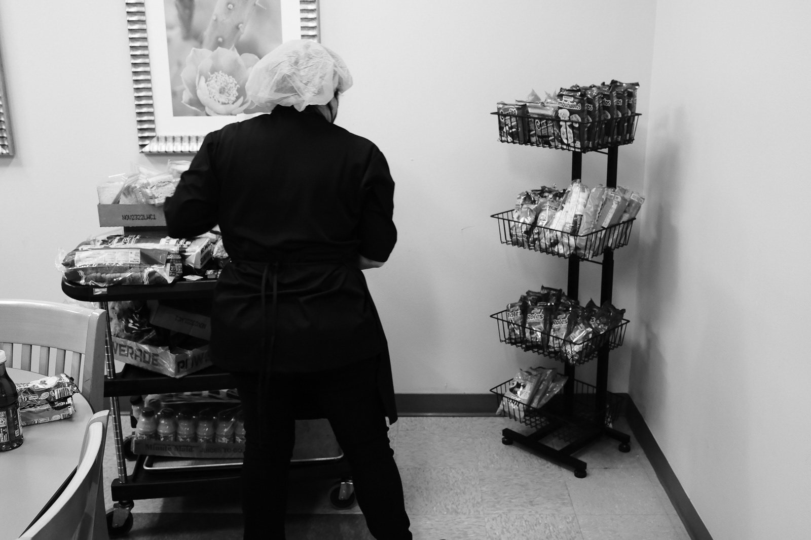 Food restocked at MMC for EMS consumption.