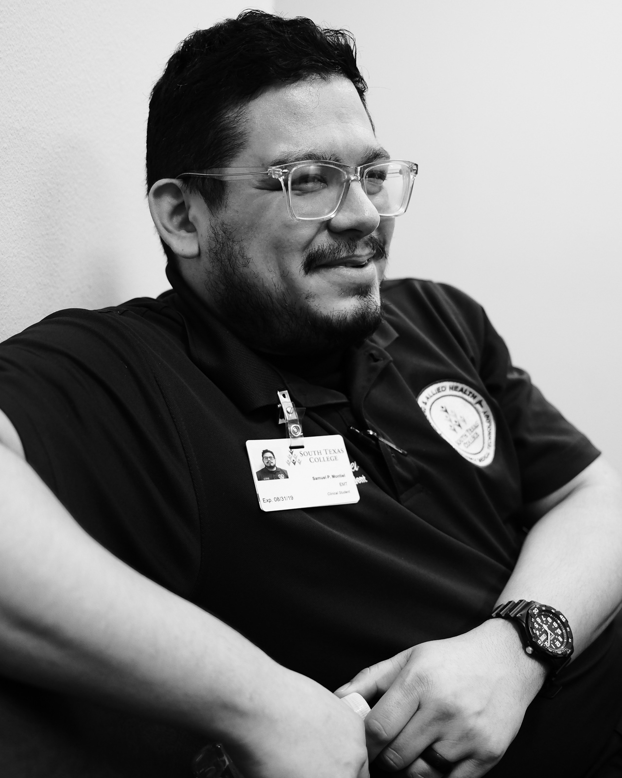 S. Montiel, EMT, with 4 years of service and is currently a Paramedic student.