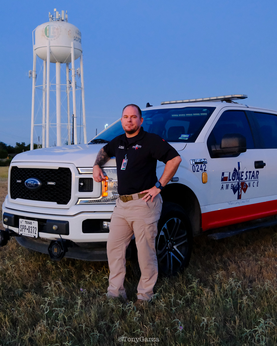 Rescue: Supervisor/Paramedic K. Miller, 12 years of experience in the field.