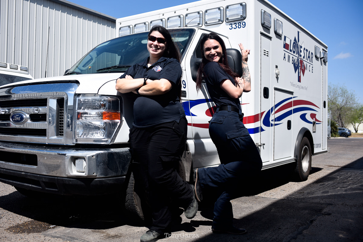 Medic 7: Paramedic D. Garza (6 years) and EMT D. Michalk (3 years)
