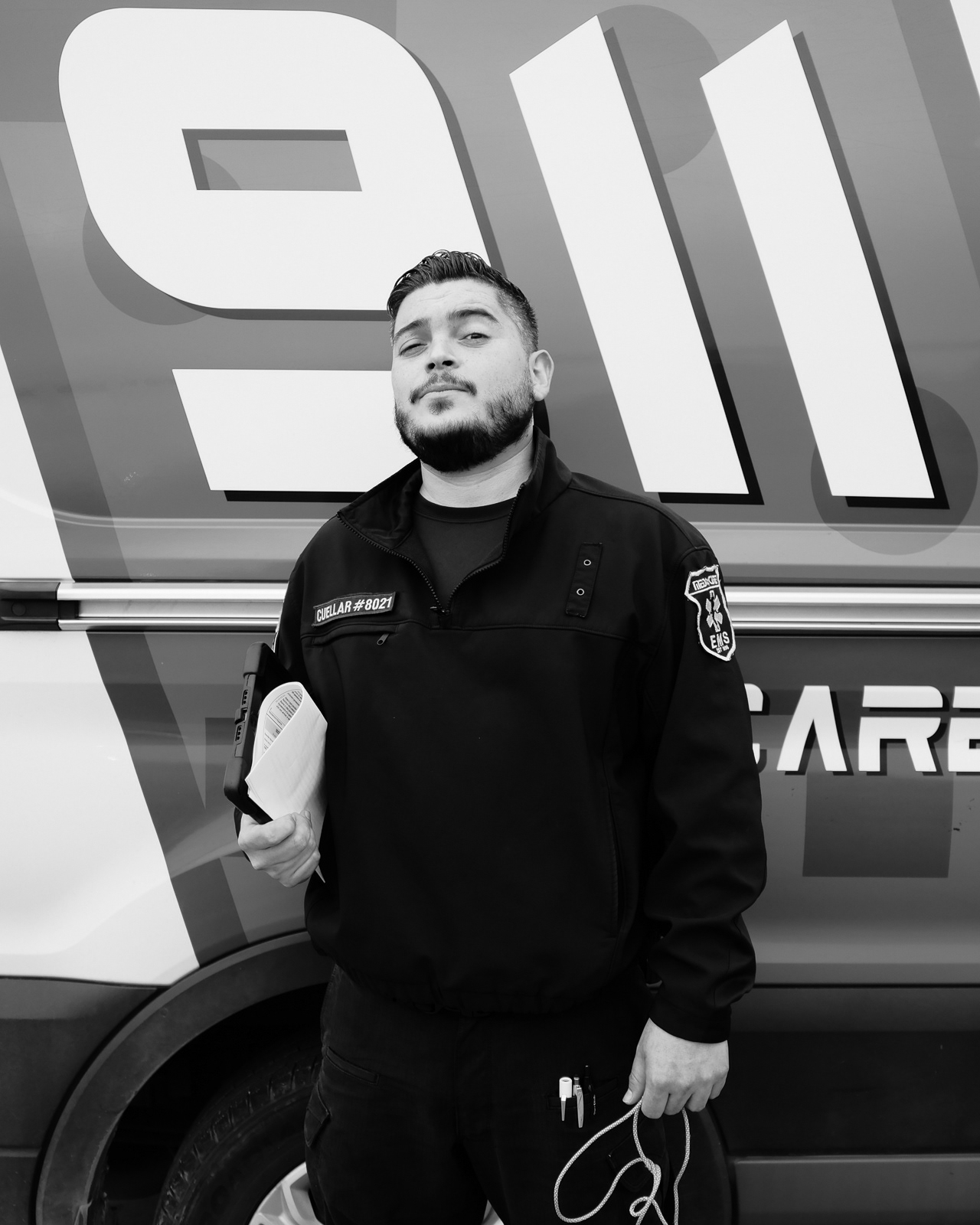 J. Cuellar, AEMT, with 6 years of service.