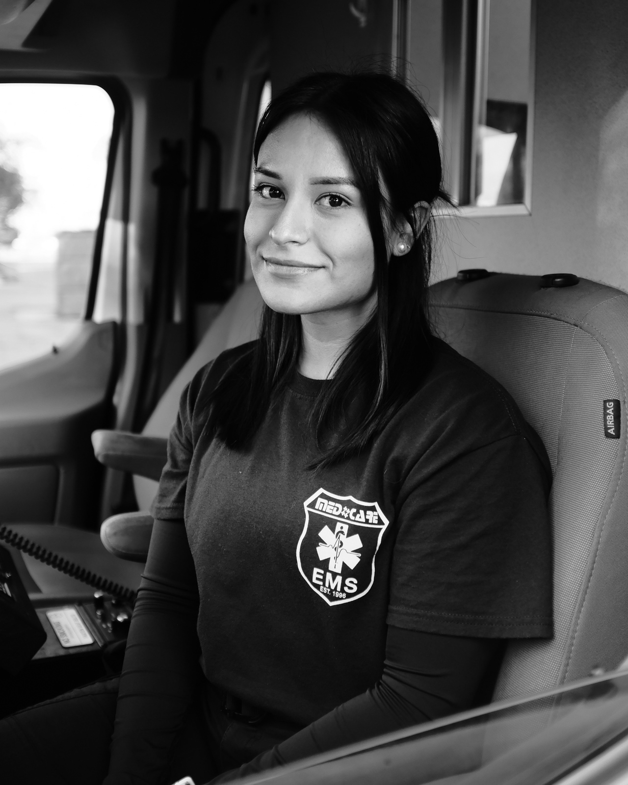 M. Lopez, EMT, with 6 months of service, recently completed Advanced-EMT class.