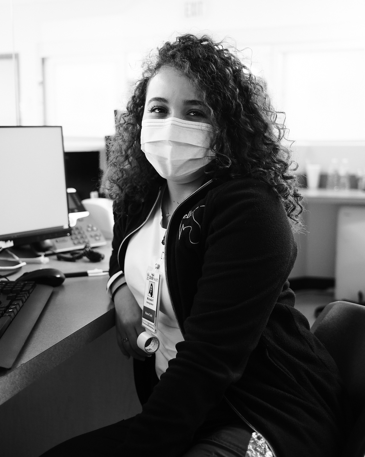 Nurse Tech Michelle is one semester away from becoming an RN.