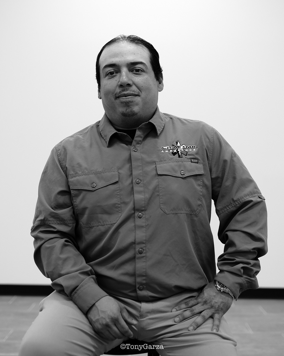 J. Lopez, Task Force Leader and EMT, with 21 year’s of EMS service.