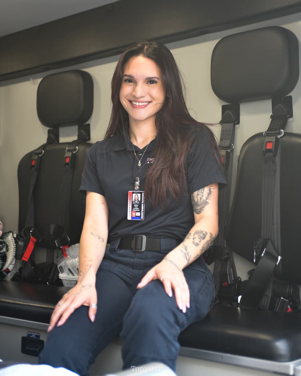 D. Garza, Paramedic, 6 years in EMS