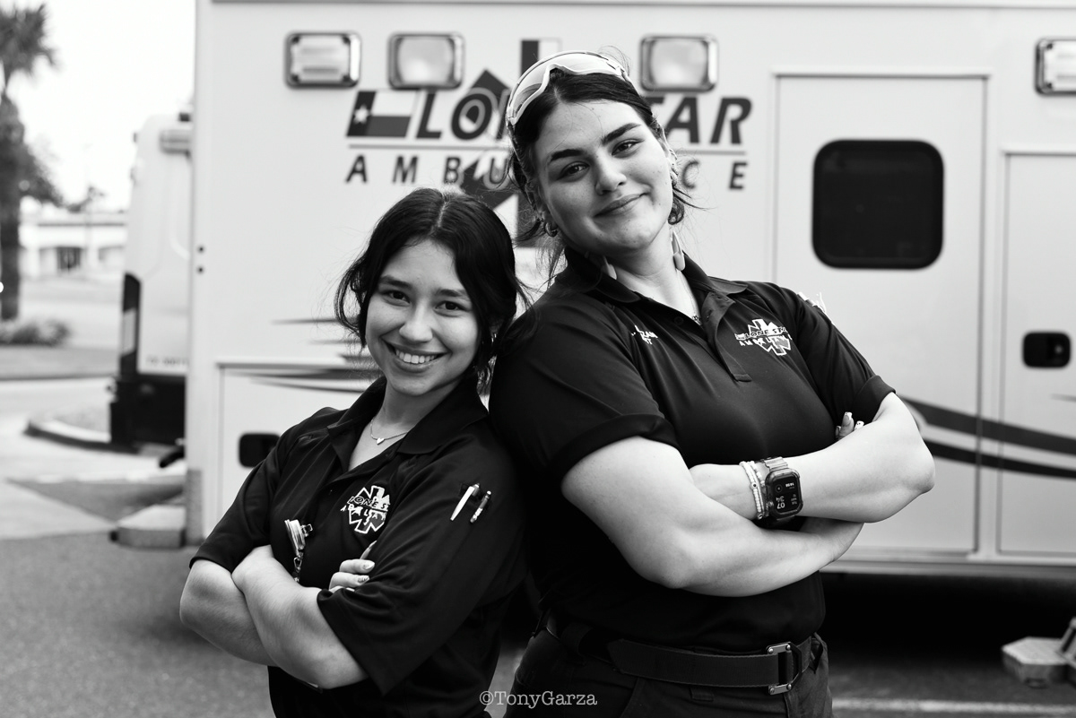 Medic 7: Paramedic A. Cantu (3 years) and EMT A. Bazan (4 months) 