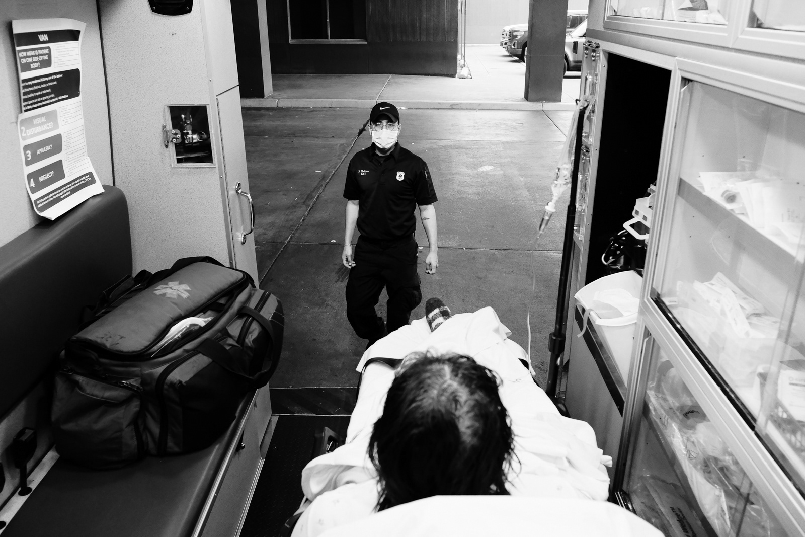 We arrive at the hospital with patient 1. We’ve done everything we could, time to unload and let the hospital help.