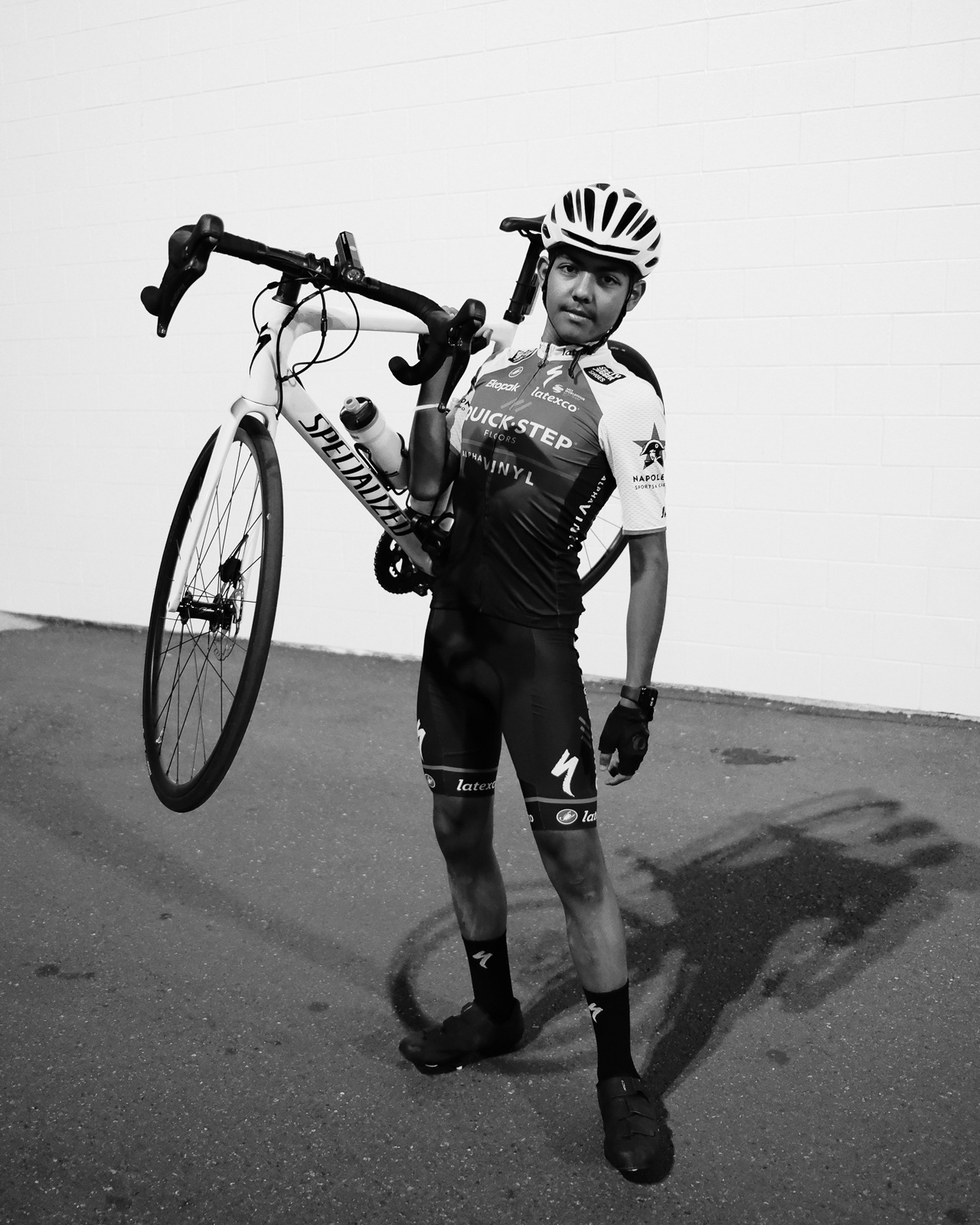 Kenneth and his bicycle at Critical Mass Ride in McAllen. 