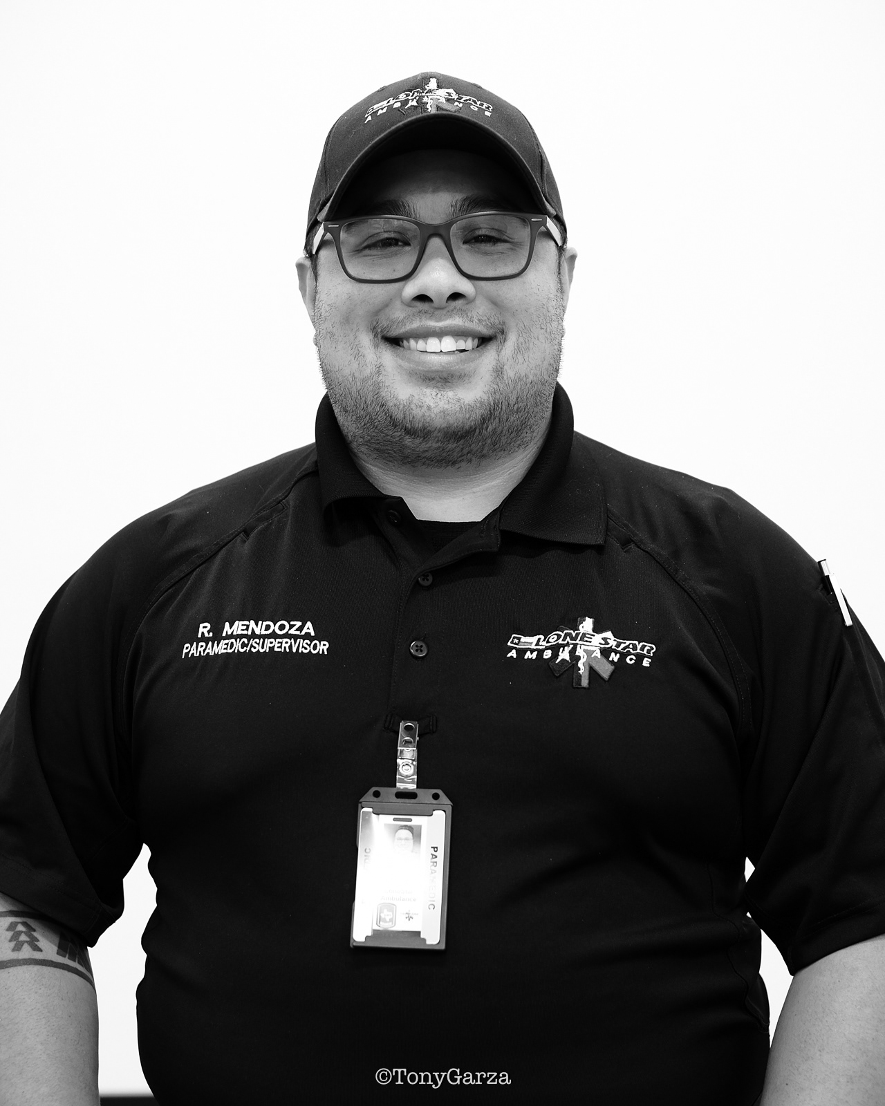 R. Mendoza, Supervisor and Paramedic, with 7 year's of EMS service.