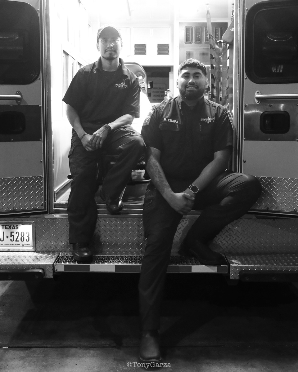 Medic 6: Paramedic R. Melchor and AEMT R. Chapa, combined experience of 8 years.