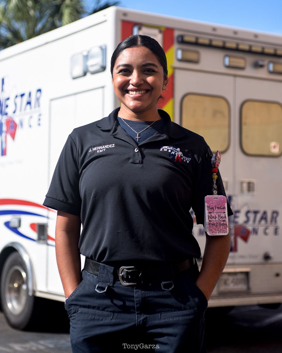J. Hernandez, EMT, 8 years in EMS