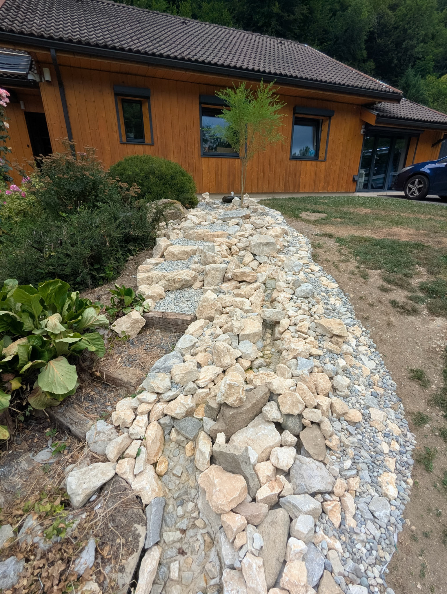 Décoration minérale - Ruisseau