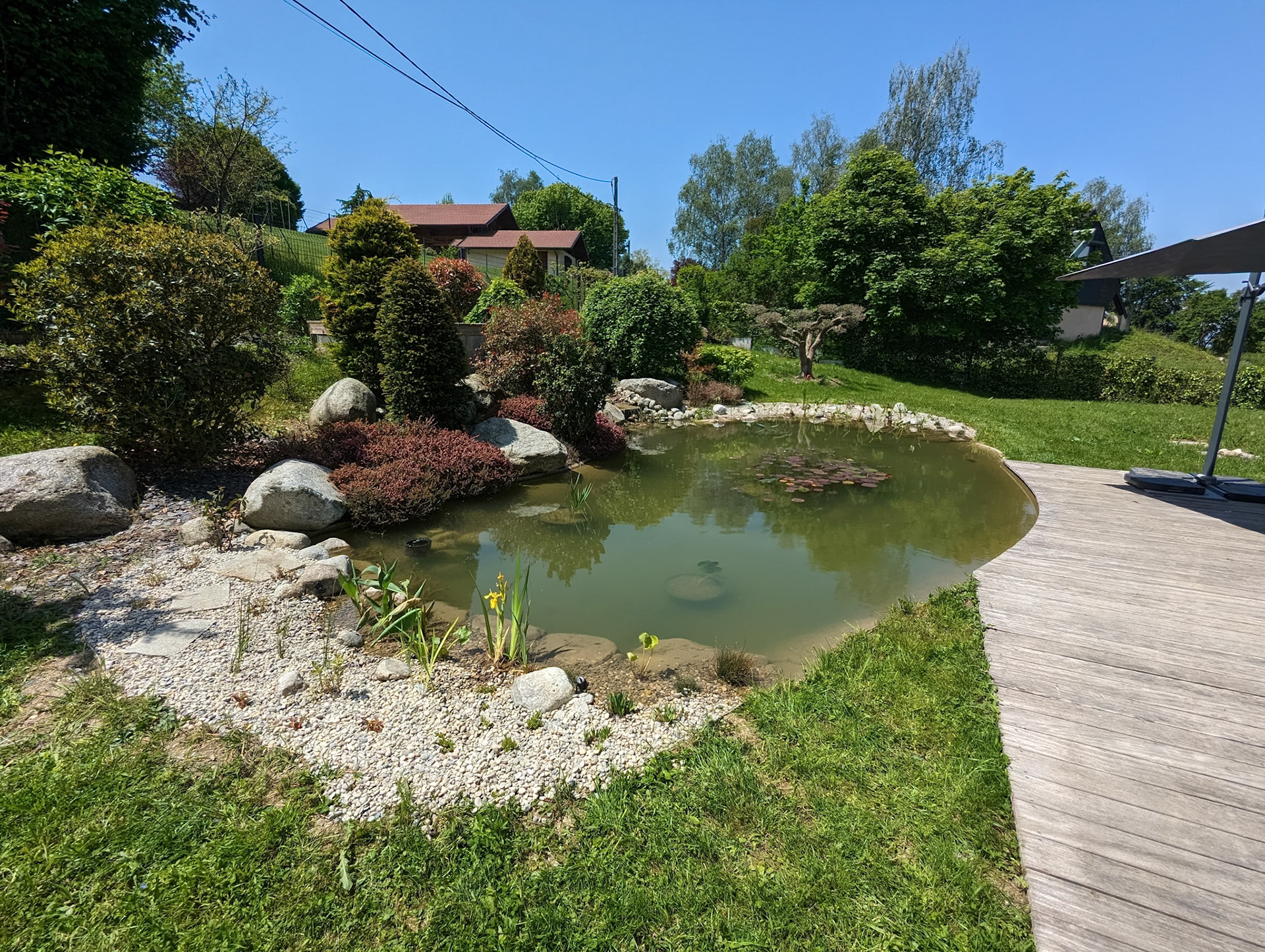 Bassin à koï 50m²